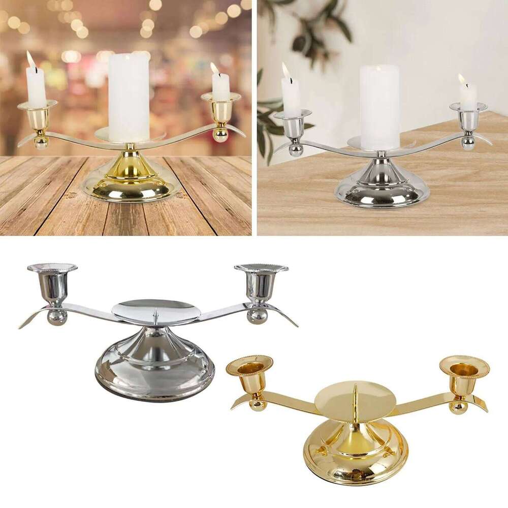Pillar Holders Metal Candlestick Stand Elegant Table Centerpiece Candle Decor for Home Wedding Party H260310
