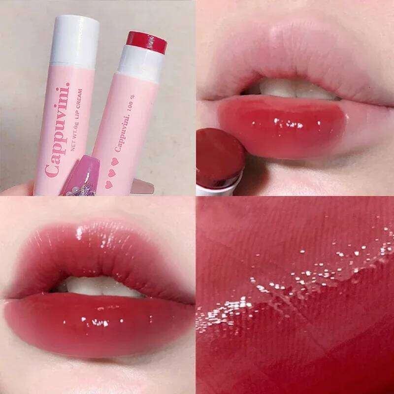 3 Colors/set Lipstick Nourishing Tint Lips Makeup Watery Lipgloss Lasting Moisturizing Colored Lip Balm Beauty Cosmetics Z260310
