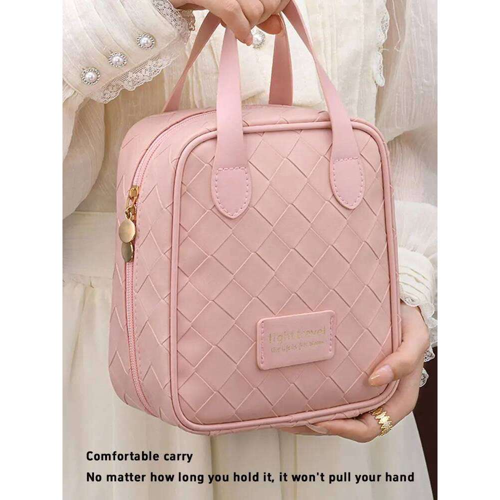 1PC Autumn and Winter new portable high-end woven bag, convenient travel makeup bag XJ260310