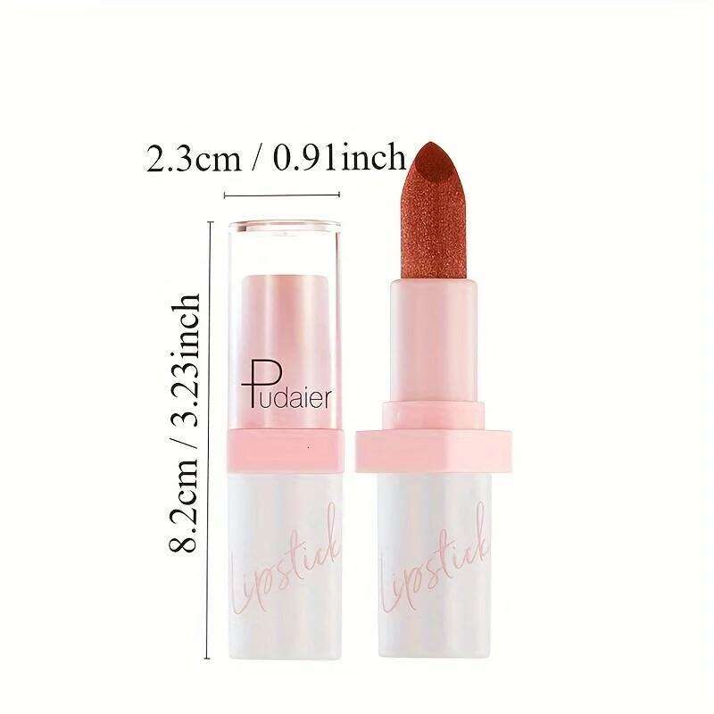 1 pc adult high color pearl metal lipstick texture, durable silky lipstick, multi-color options - Valentine gift Z260310