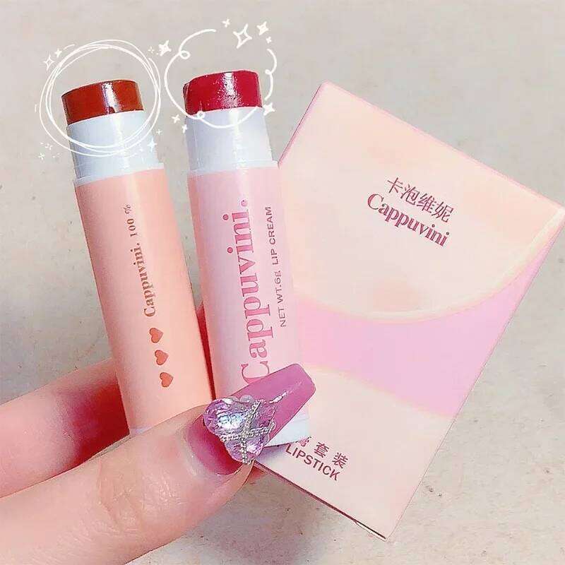 Moisturizing Colored Lipstick Set 1/3PCS Long Lasting Red Balm Waterproof Jelly Solid Lip Gloss Lips Makeup Korean Cosmetics Z260310