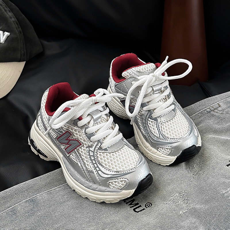 free shipping designer shoes for kids running shoes blue sliver Fashionable and versatile outdoor sneakers sport shoes