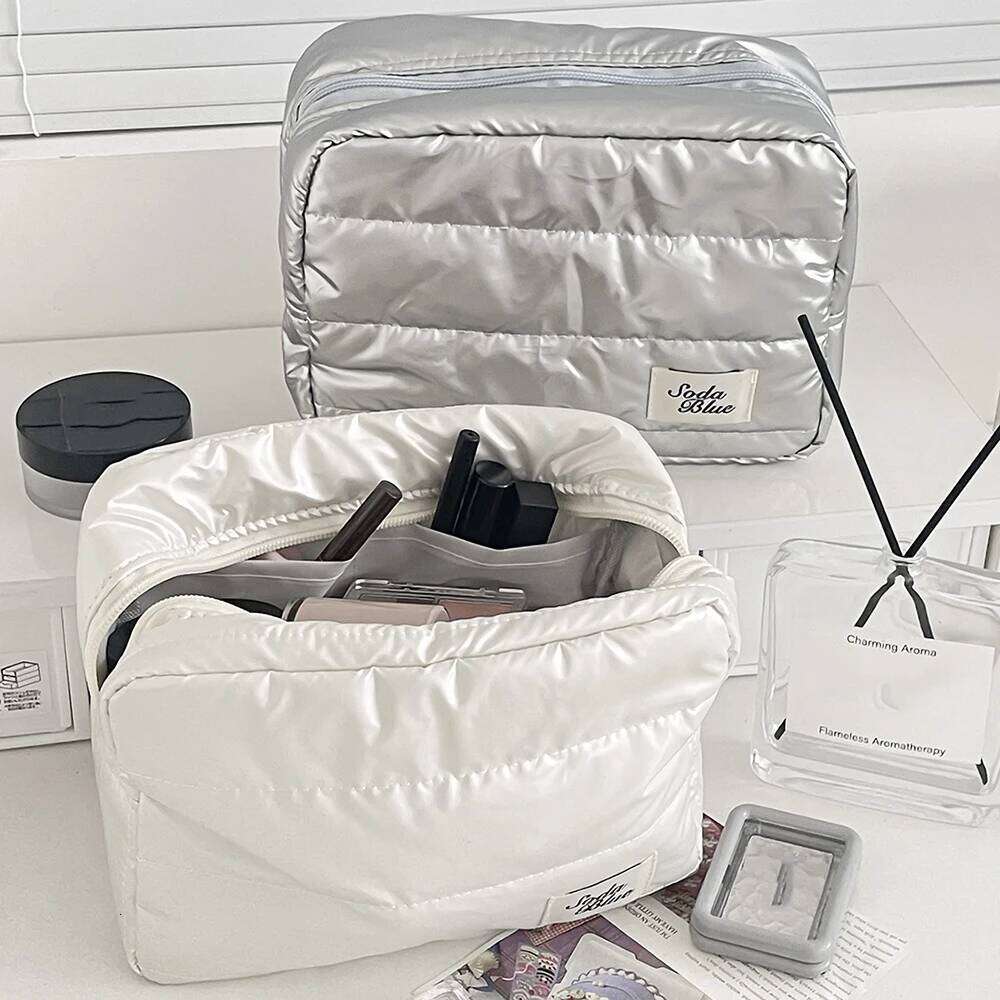 Wholesale Large Capacity Waterproof Makeup Handbag Travel Women Cosmetic Toiletry Storage Pouch Elegant Ladies Square Zipper Bag XJ260310