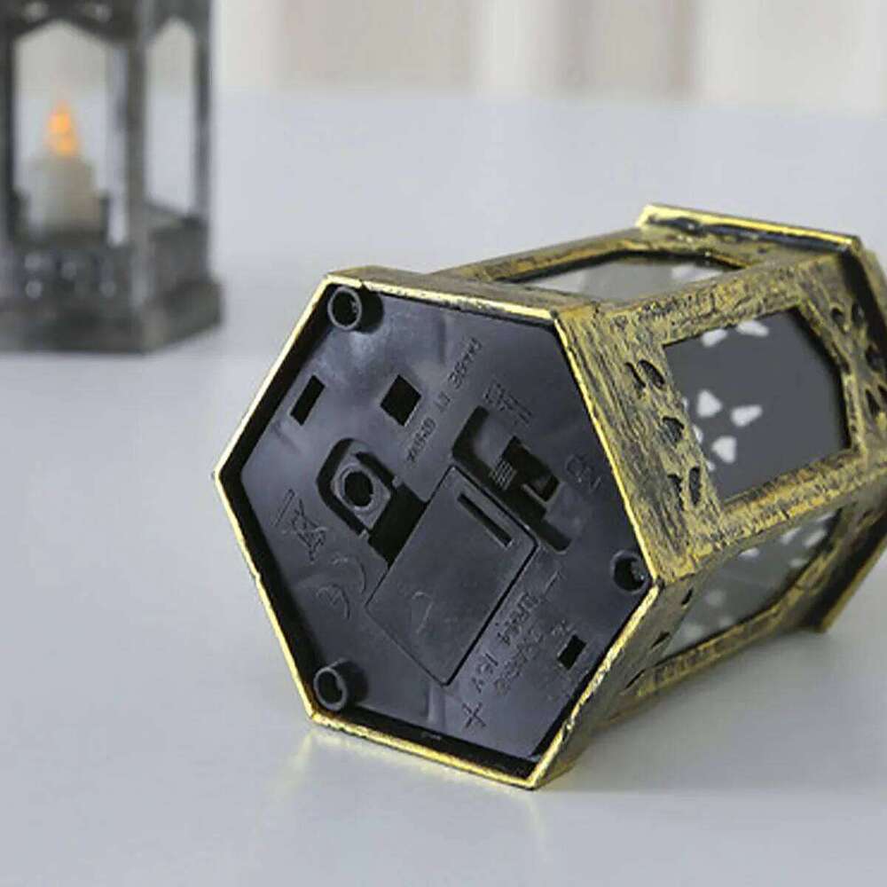 1pc-European retro plastic lamp creative electronic candle holder decoration ornament excluding battery H260310