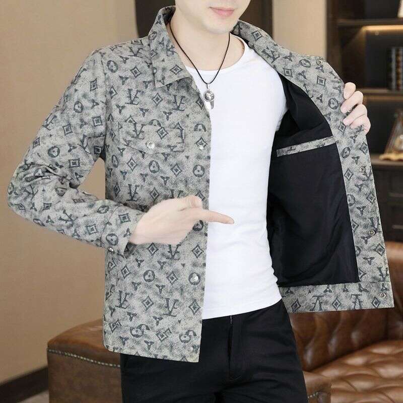 New Trendy Jacket Men, Casual With A Turn-Down Collar, 2025 Fashion Brand Top, Stylish For Spring And Autumn, Slim Fit, High Quality Asia Size