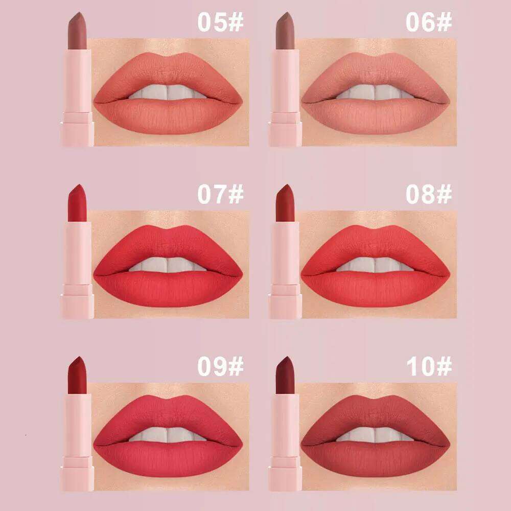 10 PCS Matte Lipstick Kit Free Shipping lip gloss Korean cosmetics LIpgloss Makeup for women Lip pencil cheap make up Beauty Z260310