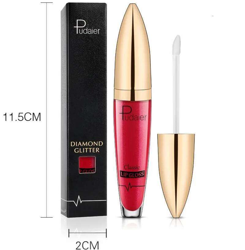 Pudaier 18 Color Matte Glitter Liquid Lipstick Set Diamond Shiny Gloss Waterproof Pearl Lipgloss Women Lip Tint Cosmetic New Z260310