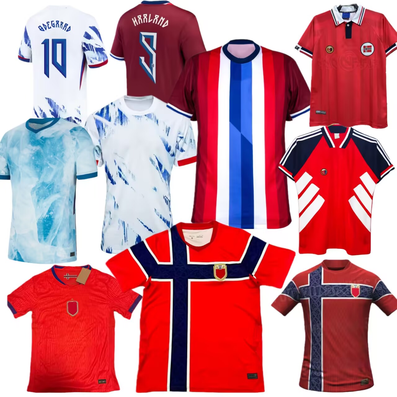 Retro football jersey Norway 1998 soccer jerseys 20 21 24 25 SOLSKJAER BERGE RYERSON Odegaard REKDAL STRAND NUSA HAALAND Sorloth LARSEN National team football shirt