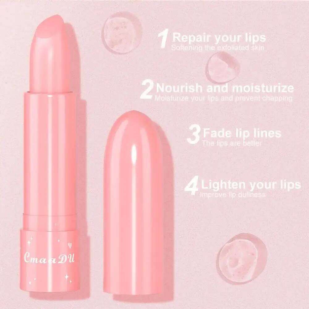 CmaaDu 6 Color Shine Changing Lipstick Waterproof Tinted Balm Fruit Infused Nourishing Glow For Moisturizing Lip Care Z260310