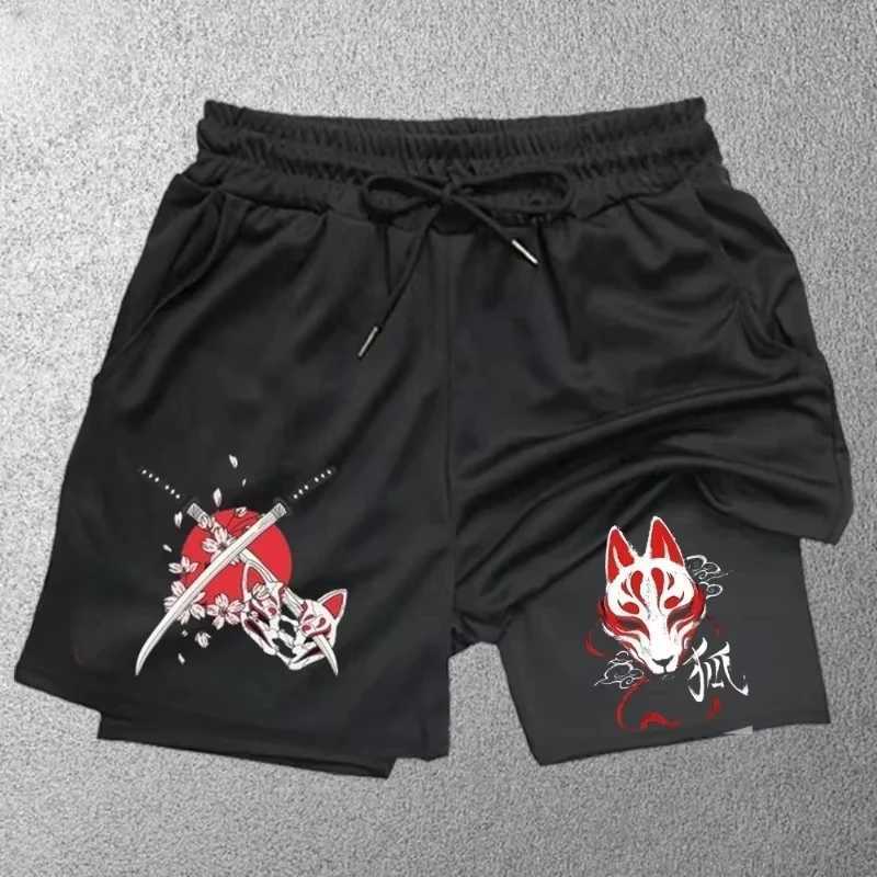 New Sports Shorts 2 in 1 Male Breathable and Informal Sportswear Double Layer Running M-3XL Basketball Shorts Gym Shorts N260310