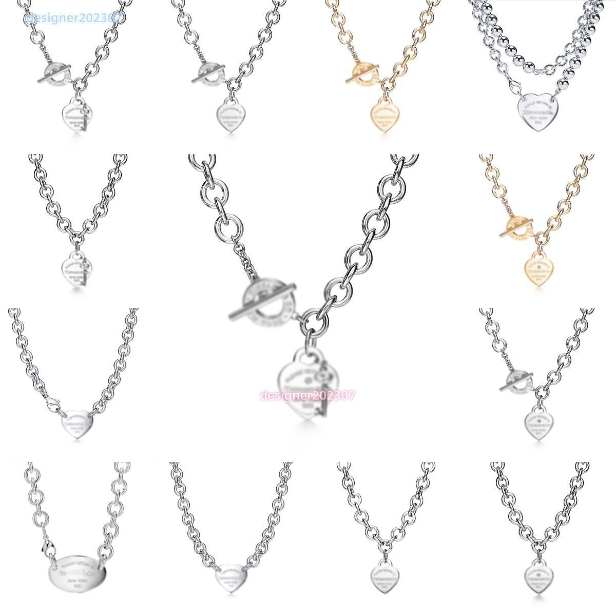 Necklace designer necklace luxury jewelry designer jewelry women metal diamonds love thin letter charm necklace lovely waterproof High quality necklace so nice