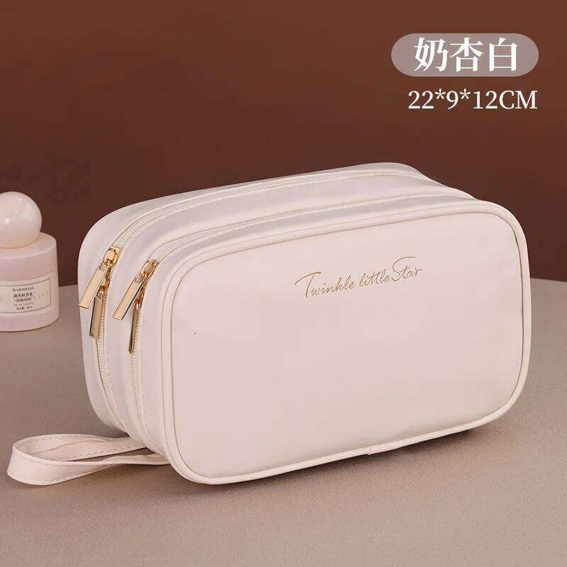 New Double Layer Cosmetic Bag Ladies Pencil Case Portable Large Capacity makeup bag Travel Essentials Cosmetics Organizer XJ260310