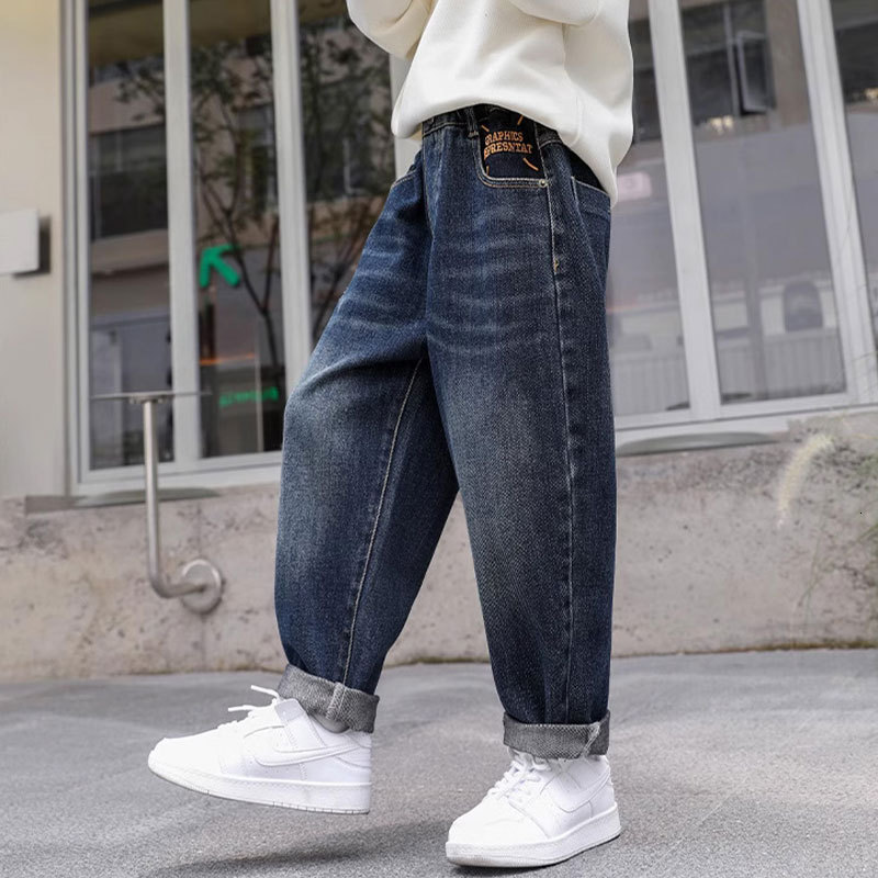 Childrens clothing boys pants spring and autumn style loose long pants for older children stylish casual pants for older boys junior high school boys 