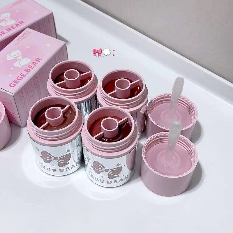 Gege bear Mirror Gloss Lip Moisturizing Liquid Lipstick Waterproof Long-lasting Brightening And Non Fading gifts Z260310