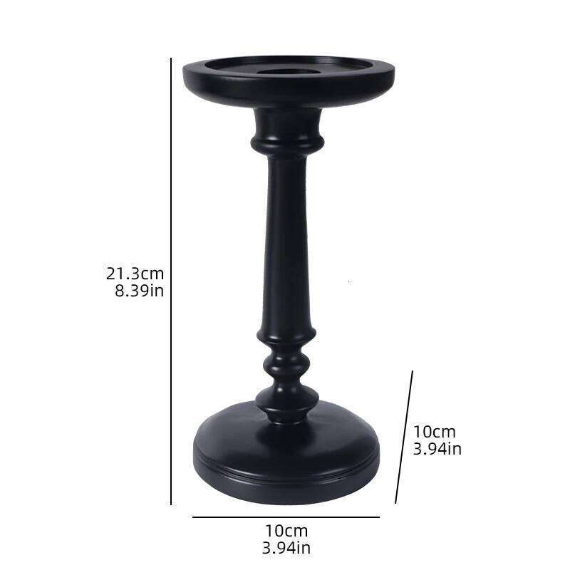 Minimalist Column Candlestick Sculpture Home Decor Resin Candle Holder for Bedroom, Living Room, and Study H260310