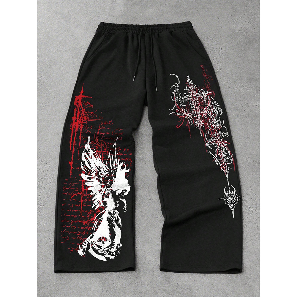 Clothes High Designer Street 2026 Hip-Hop Trendy Luxury Casual Pants For Men, New Model, Cross-Border Foreign Trade Loose-Fitting Brand Trendy Long Pa