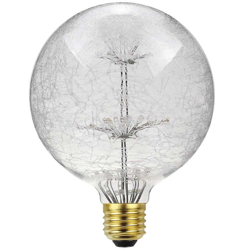 TIANFAN Vintage Led Bulb Starry Firework Edison Bulb G80 G95 G125 3W Not Dimmable 2200Kelvin Super Warm Decorative Light Bulbs H260310