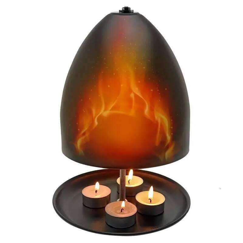 Heater Metal Tea Stove and Large Space Fast Heat Oven with Soft Light Candle Heating Holders H260310