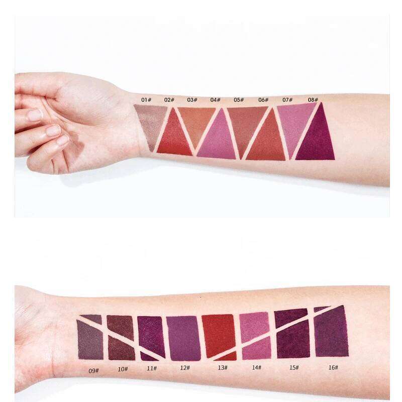 2 in 1 Lipstick and Liner Pen, Matte Waterproof Long Lasting Lip Makeup Tool, Non-Fading Smooth Velvet Finish Z260310