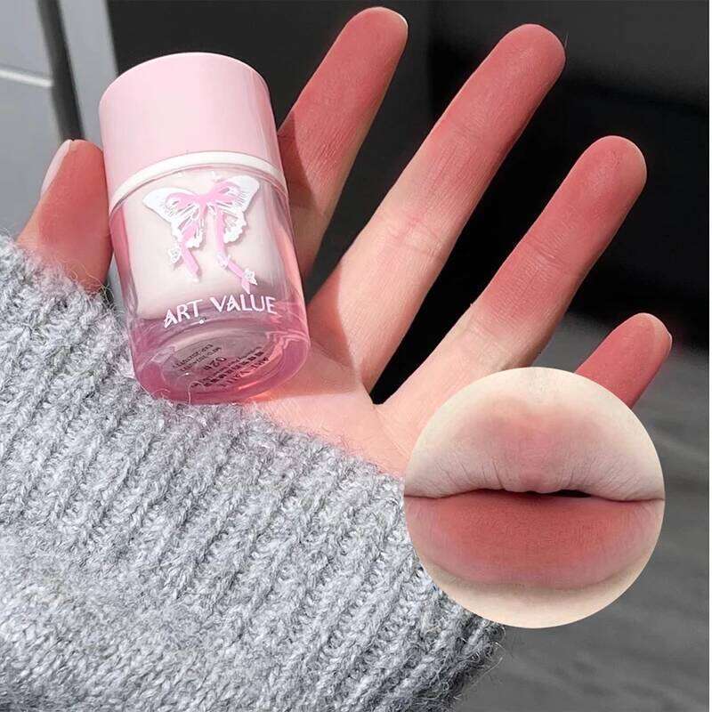 Matte Nude Liquid Lipstick Waterproof Long Lasting Sexy Rose Red Gloss Non-stick Cup Lip Stain For Women Korean Cosmetics Z260310