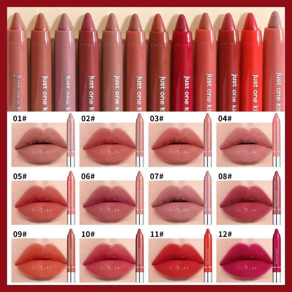 Glossy Crayon Lipstick for Brightening and Enhancing Complexion, Plumper Gloss, Versatile Moisturizing Mud, Base Care, Gentle Lip Balm Z260310