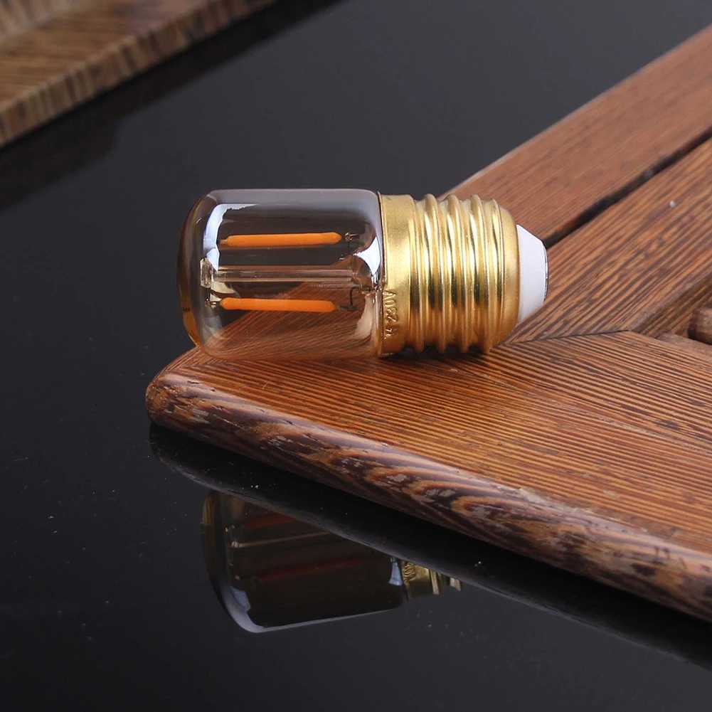 GANRILAND E27 Tubular Led Light Bulbs Gold Tint Warm White 2200K Low Watt 1W 110V 220V Dimmable Indoor Decor Vintage Small Bulb H260310