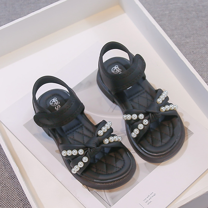 Free shipping Hot Sale Girls Summer Sandals Toddler Kids Soft Bottom Non-slip Outdoor Beach Shoes Size26-36