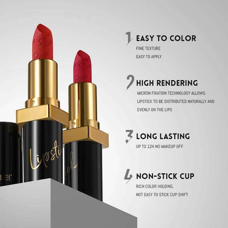 High Pigmented Velvet Matte Lipstick, Moisturizing, Waterproof And Long-Lasting Nude Lip Gloss , Perfect Any-Day Gift. Z260310