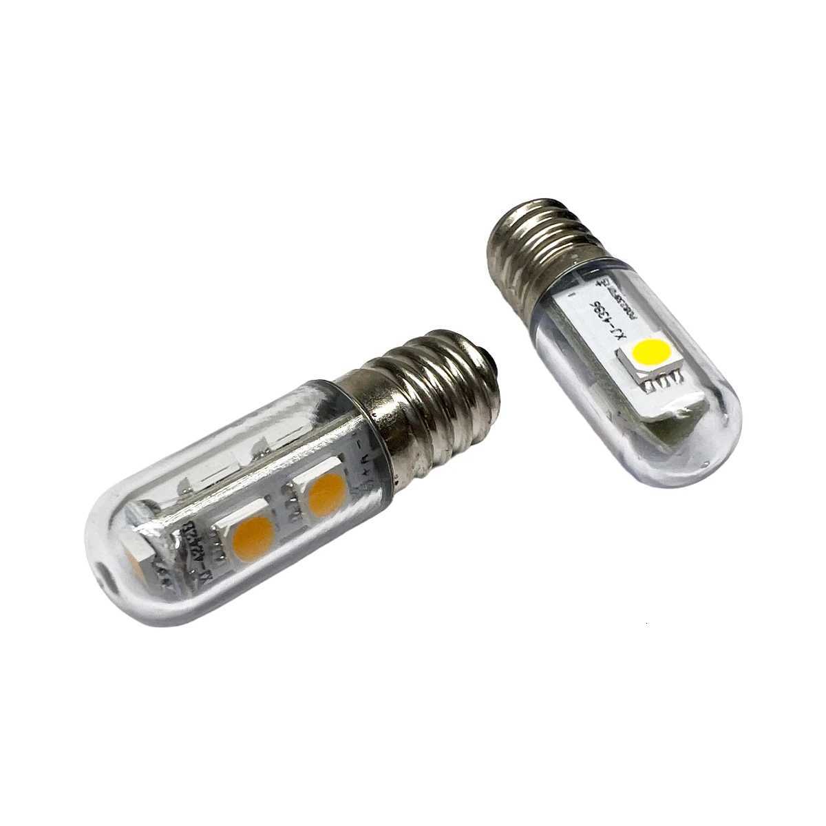 2PCS E14 E12 E17 Led Light Bulb 1w Kitchen Hood For Freezer Fridge White Lights Refrigerator 220v 5050smd 360 Lighting For Home H260310