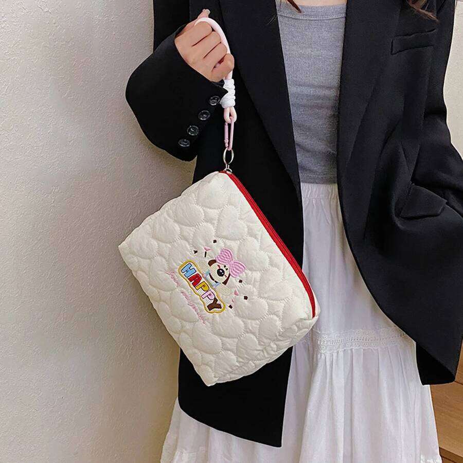 Cute Dog Portable Large Capaci Makeup Travel Toiletry Skin Care Product Storage Handheld Cosmetic Bag XJ260310