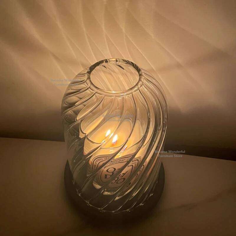 Bedroom Glass Cover Designer Banquet Kitchen Restaurant Candle Holders Advanced Decor Home Decoration Lszt H260310