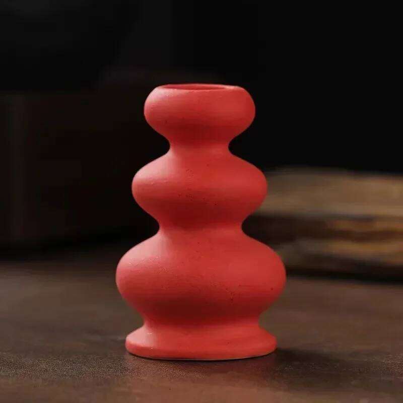 Candlestick Candle Holder 1PC Nordic Ceramic Romantic Atmosphere Candlelight Dinner Home Table Living Room Decoration H260310