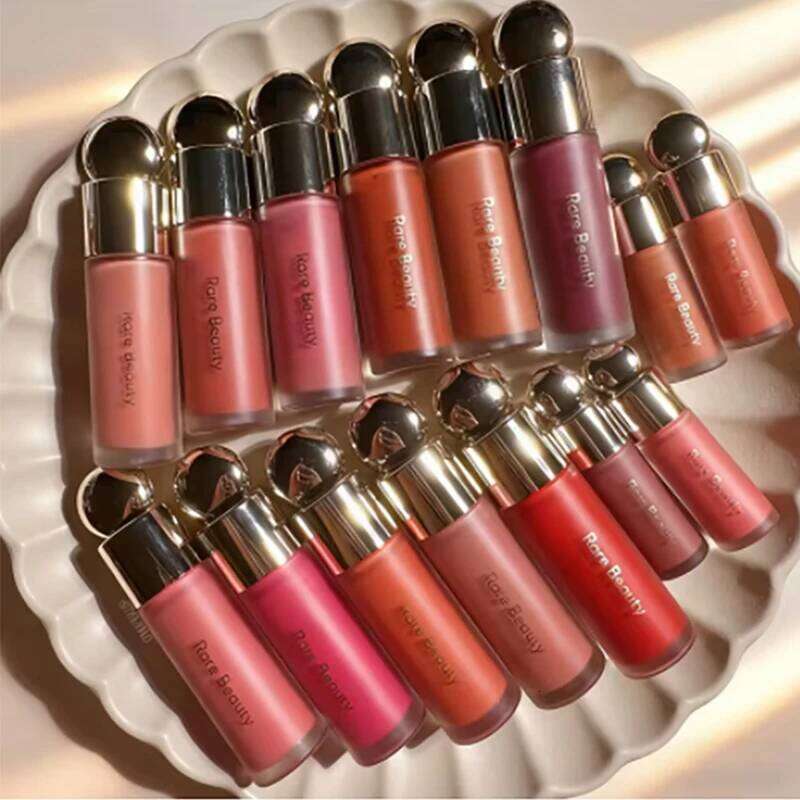 Rare Beauty New Exquisite Lip Gloss Shining Liquid Powder Bluesher Sun Kissed Cheeks and Watery Lips Lipstick Cosmetics Z260310