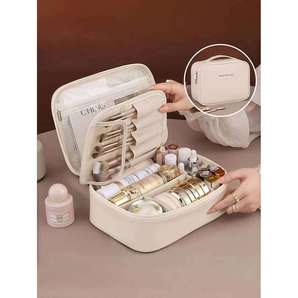 1PC Autumn and Winter new free partition Storage Bag, large capacity, high-end feel, portable travel cosmetics case XJ260310