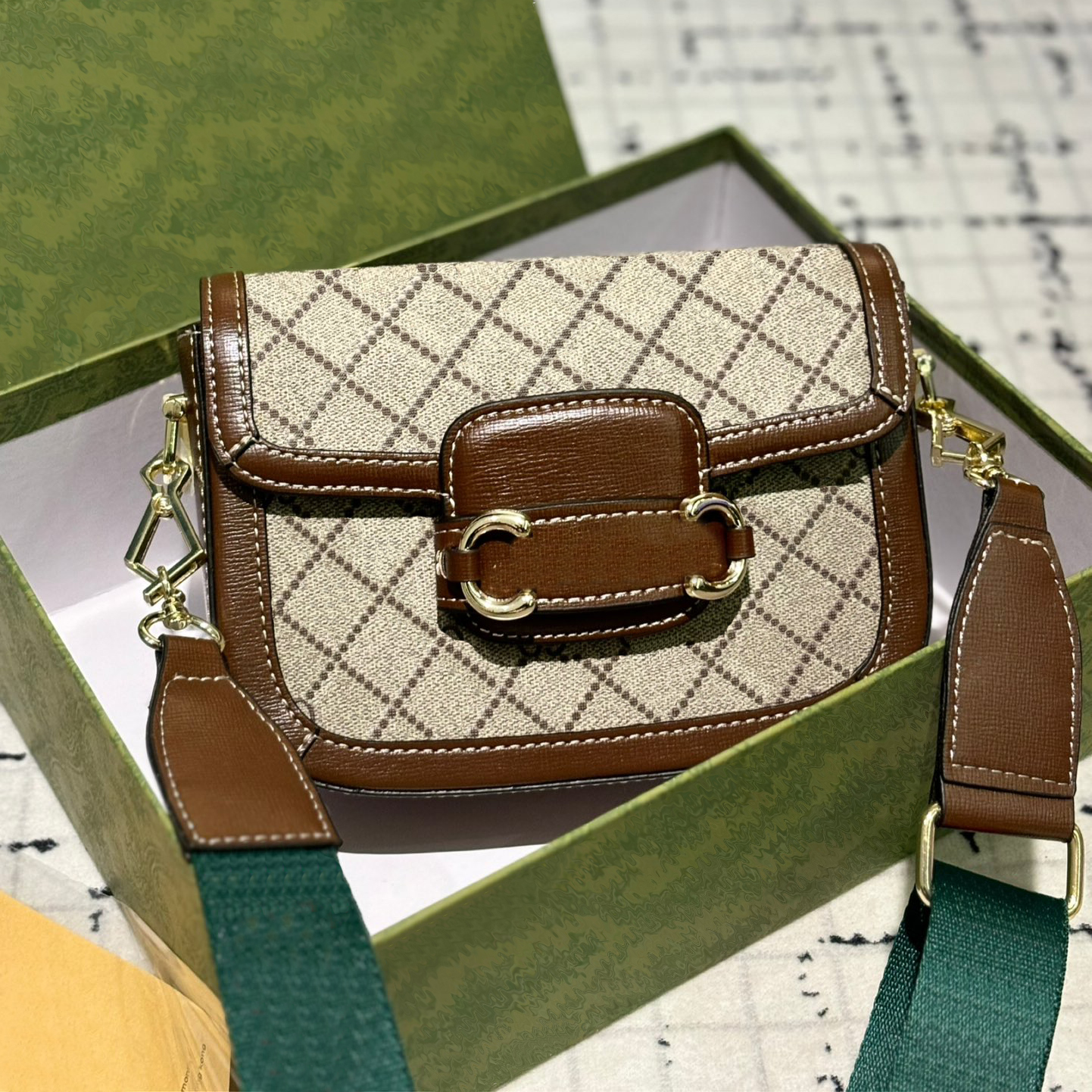 Designer Shoulder Bag 5A Brand Handbag Brand Women Tote Bag Designer Crossbody Purse Woman Clutch Chain Grid Buckle Genuine Leather by bags538