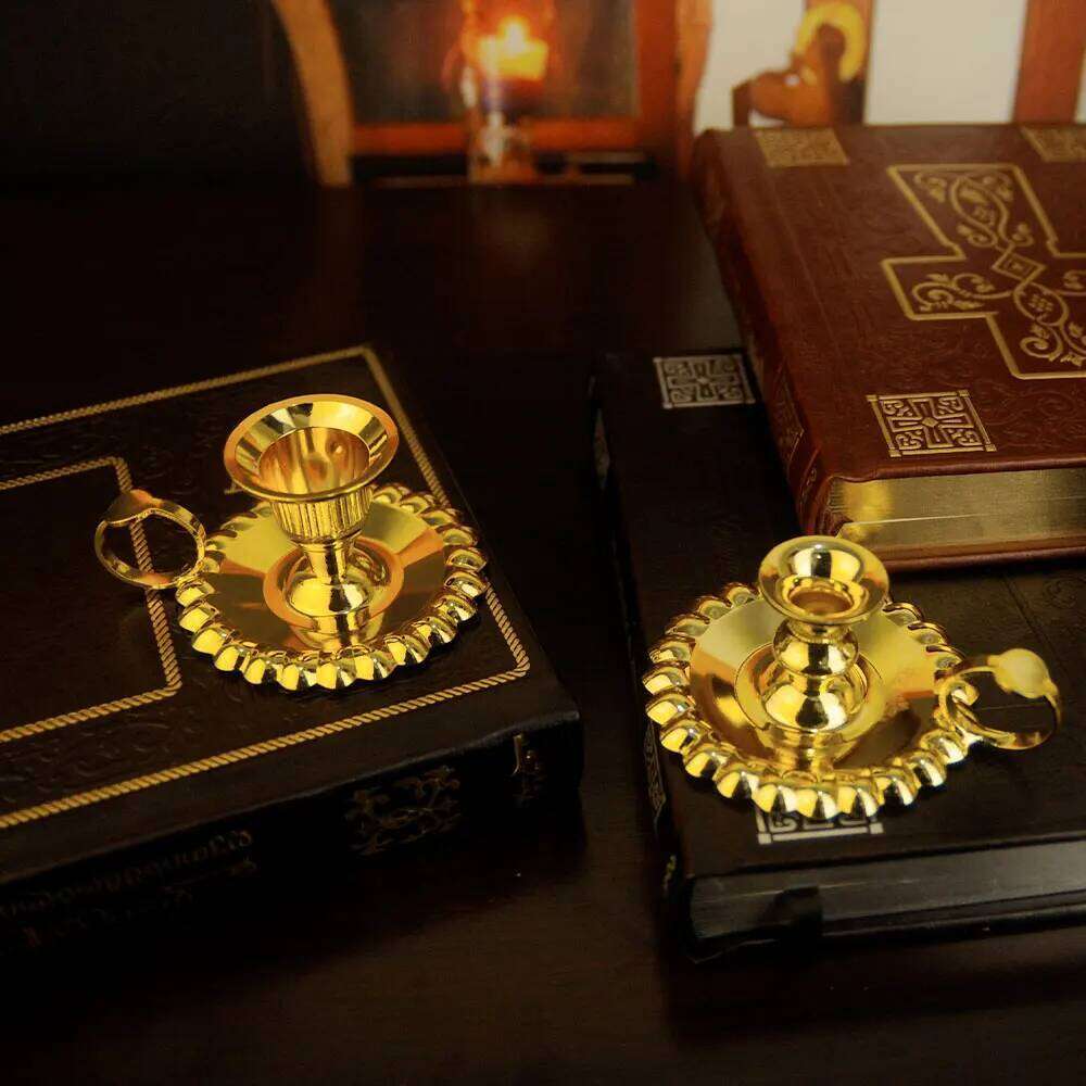 Orthodox Church Villa Handicrafts Cande Decorations Composite Candlestick Rack Home Living room Decor party H260310