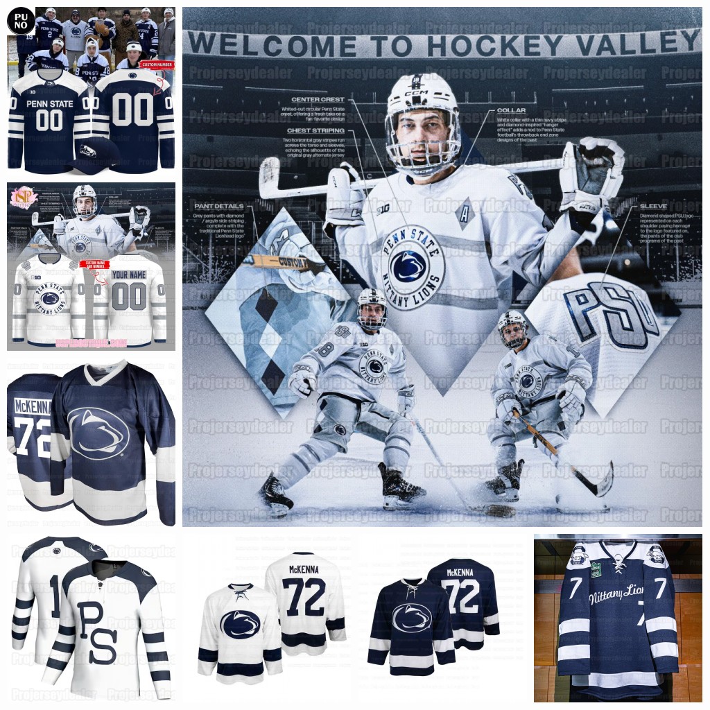 72 Gavin McKenna Penn State 2026 Hockey Dons Special Nittany Lions jersey Aiden Fin Dicky Ben Schoen Arsenii Sergeev Simon Mack Carter Schade Dyck Servagn