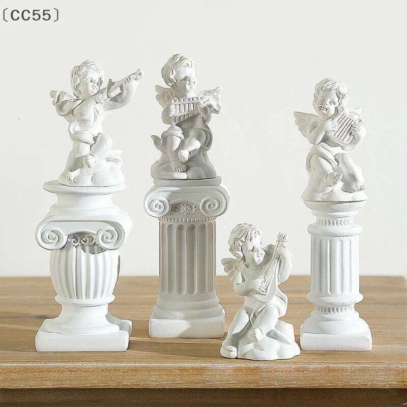 CC55Roman Pillar Greek Column Statue Candle Holder Resin Figurine Desktop Decor Ornament Photography Prop Architectural Detail H260310