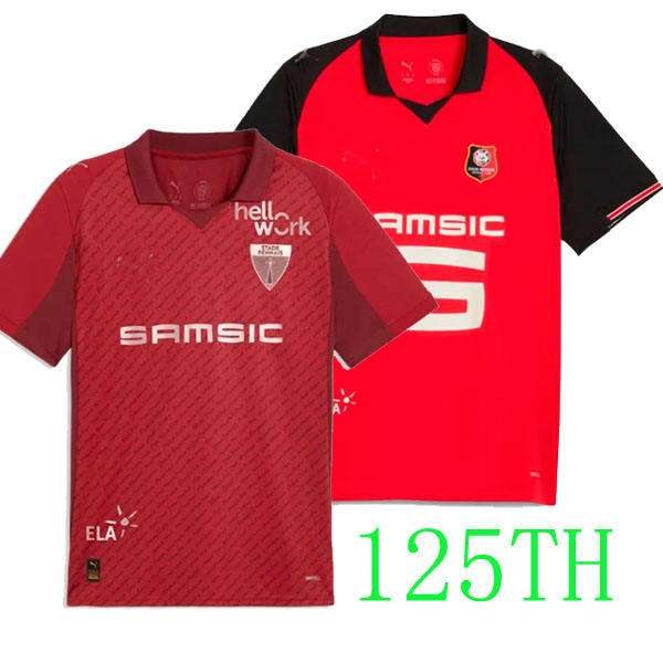Stade Rennais FC 25 26 soccer jerseys home away KALIMUENDO SPECIAL FOFANA 8 FURUHASHI 7 MATUSIWA 6 jersey football shirts man kit 2025 RED 125th anniversary 2026