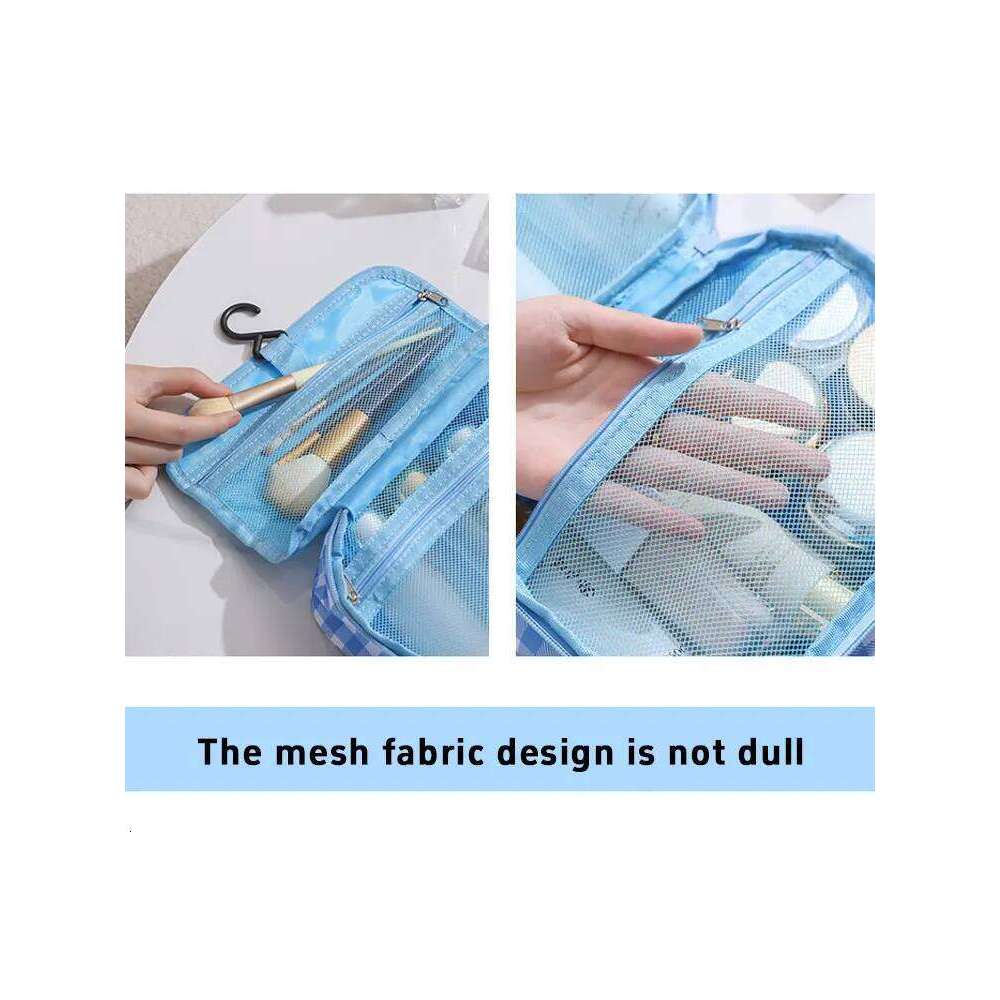 1PC Autumn and Winter travel grid storage high appearance level outdoor makeup bag large capacity portable cosmetics XJ260310