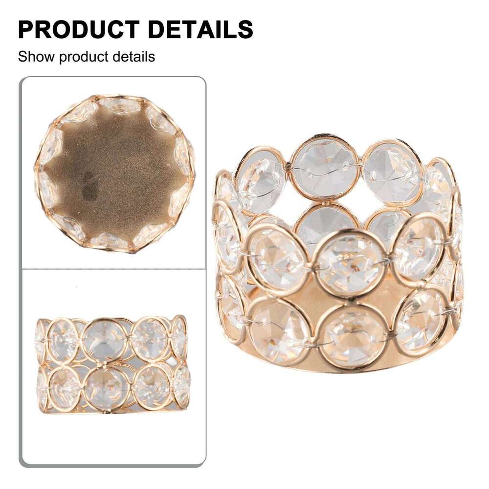 Crystal Tealight Candle Lantern Holders For Wedding Party Gold Silver Candlesticks Dinner Table Home Decors H260310