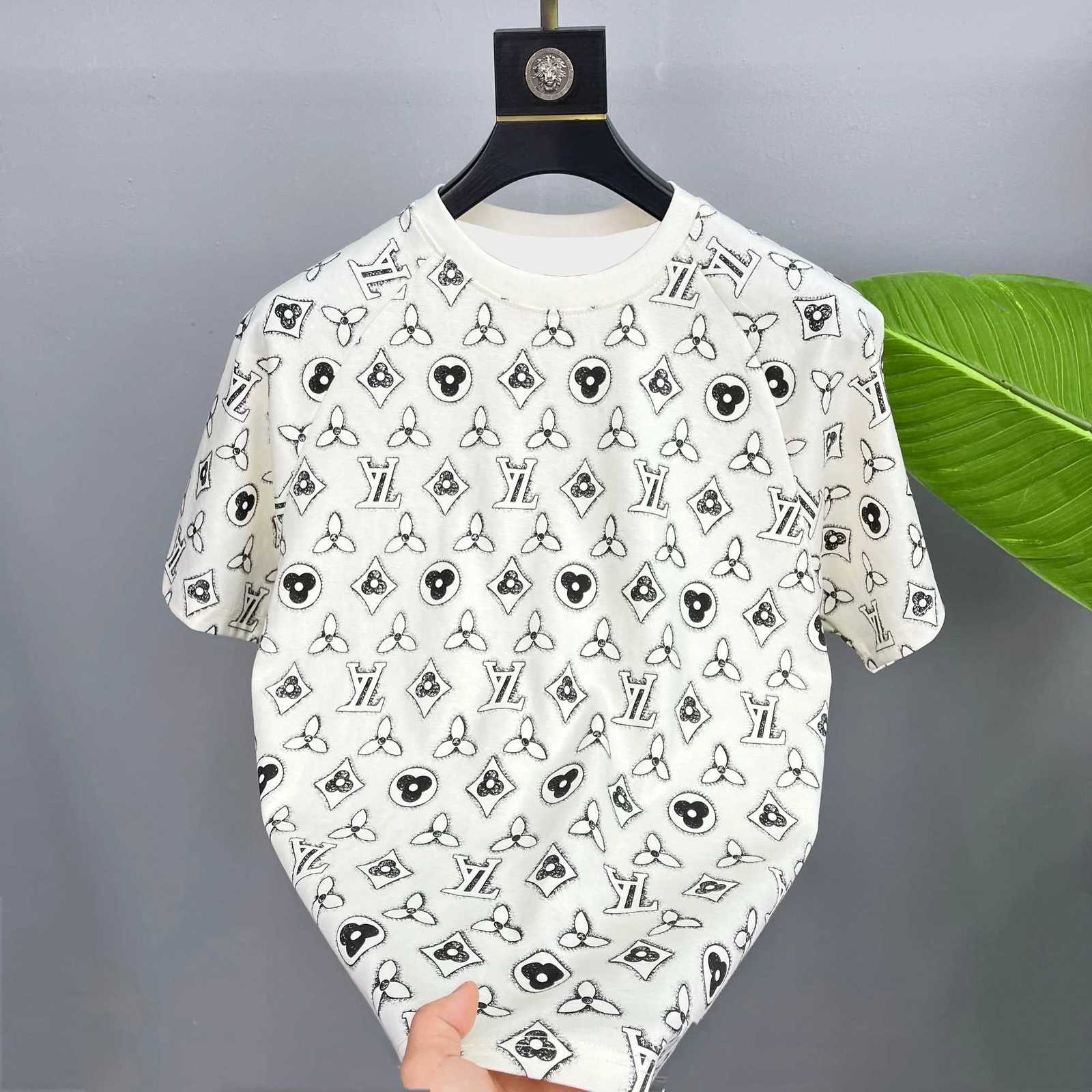 2026 New Style Mens Casual Trendy Fashion Short-Sleeved T-Shirt Classic Round-neck T-Shirt Colorful Print Letters Summer ShirtT260310