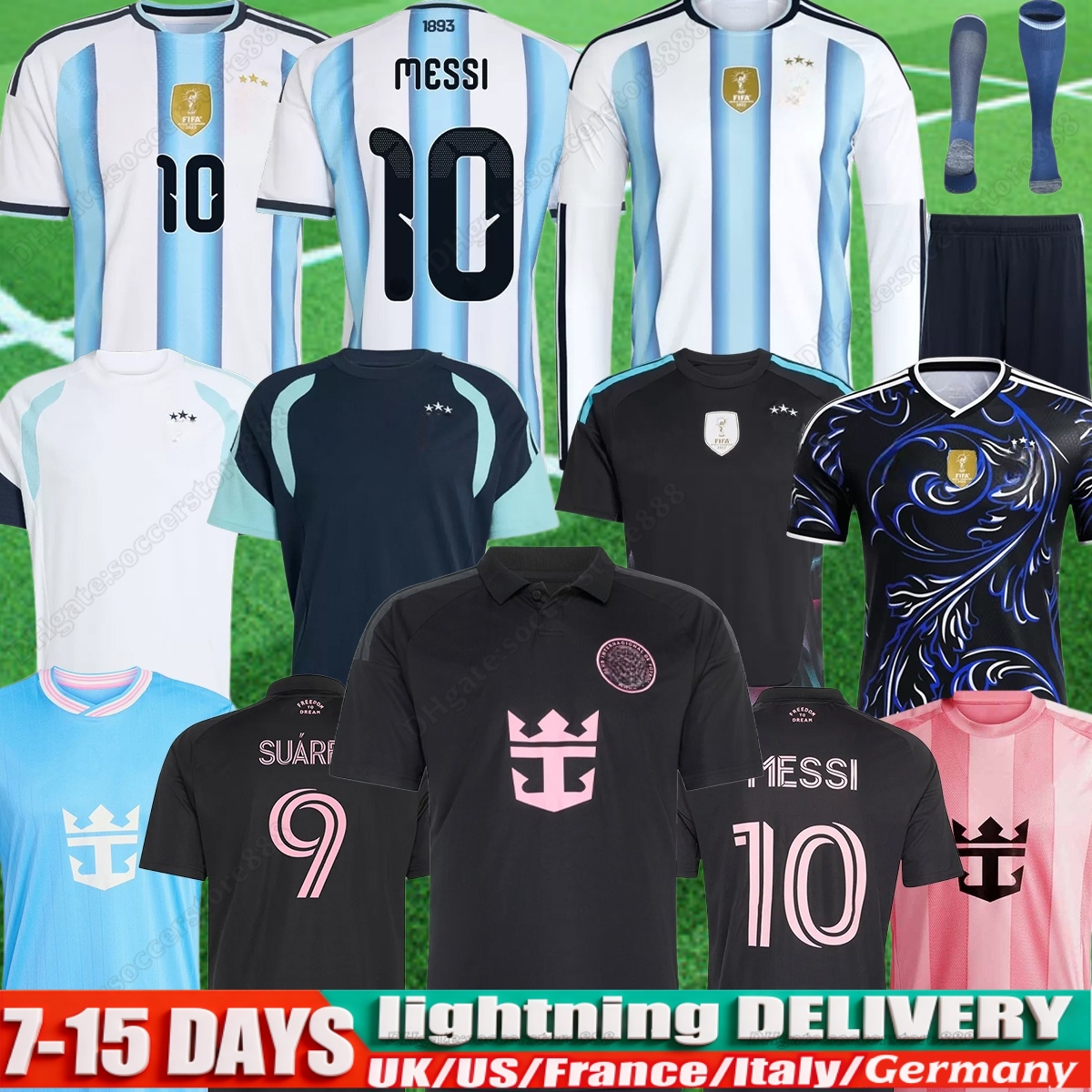ArGenTinAs MESSIS Soccer Jerseys S-4XL 2026 2027 National Team Home Away Fans Player Men kids Miamis Football Shirt Kit MAC ALLISTER DYBALA DI MARIA MARTINEZ 26 27