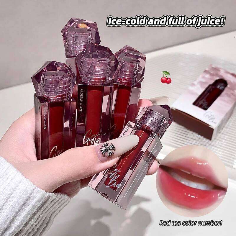 Gege bear water is long-lasting, non fading, and not easy stick to cup lip gloss - irregular angular design Z260310