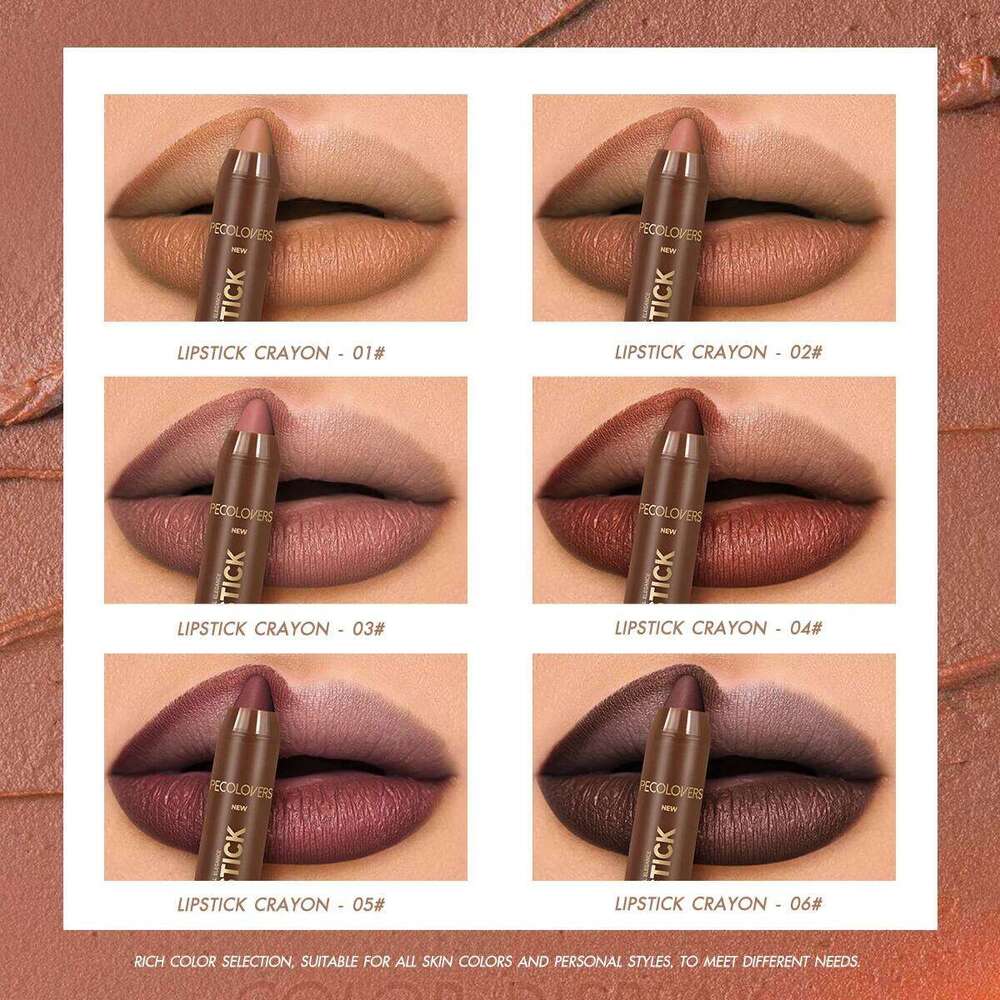 Fine Tip Liner Pen Soft Mist Matte Crayon Sexy Brown Red Lipstick Pencil Lip Contouring Lipliner Outline Tint Cosmetic Z260310