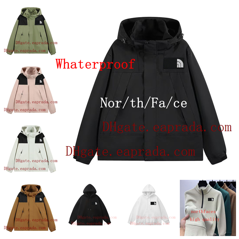 Designer Jakcets Mens Jackets Hoody northjackets Man Coat Waterproof Hoodies Outdoor Jackets Male Jumper Spring Casual Sweater Full Zip Hiking Windproof Outwears