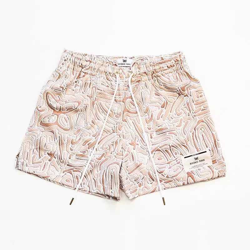 RYOKO RAIN New summer mens shorts men and womens fashion beach seaside casual shorts mesh sports quick-drying quarter pants N260310