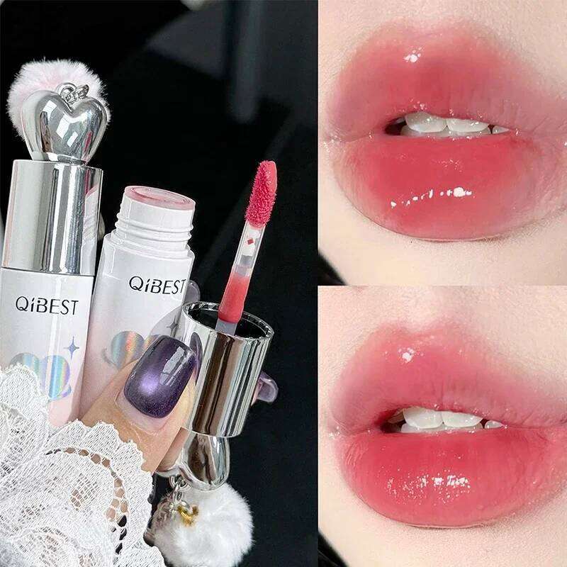 QIBEST Moisturizing Mirror Glaze Long Lasting Color Non Greasy Texture Liquid Lip Pigment Not Easy To Stick Lipgloss Z260310