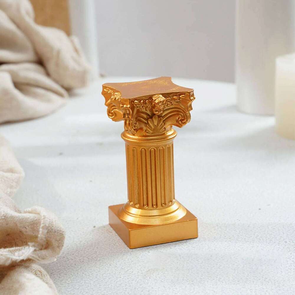 Candlestick Greek Column Statue Pedestal Sculpture Indoor Dining Room Garden Landscape Desktop Home Decoration H260310