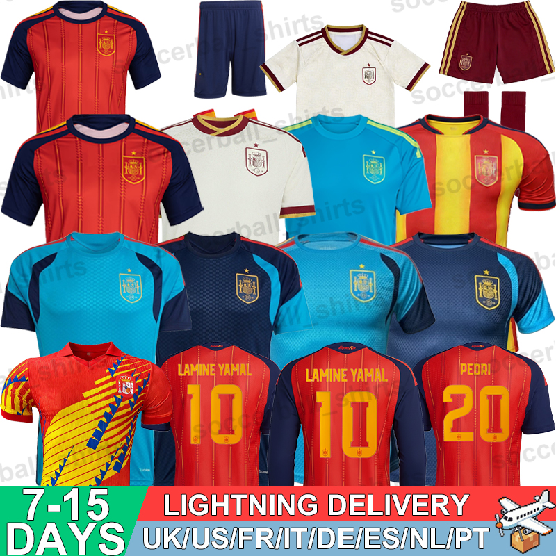 Spain Jerseys Football Soccer Jerseys World Cup 2026 Retro Football Shirts Tops Kits Men Kids Women Fans Player 3XL 4XL